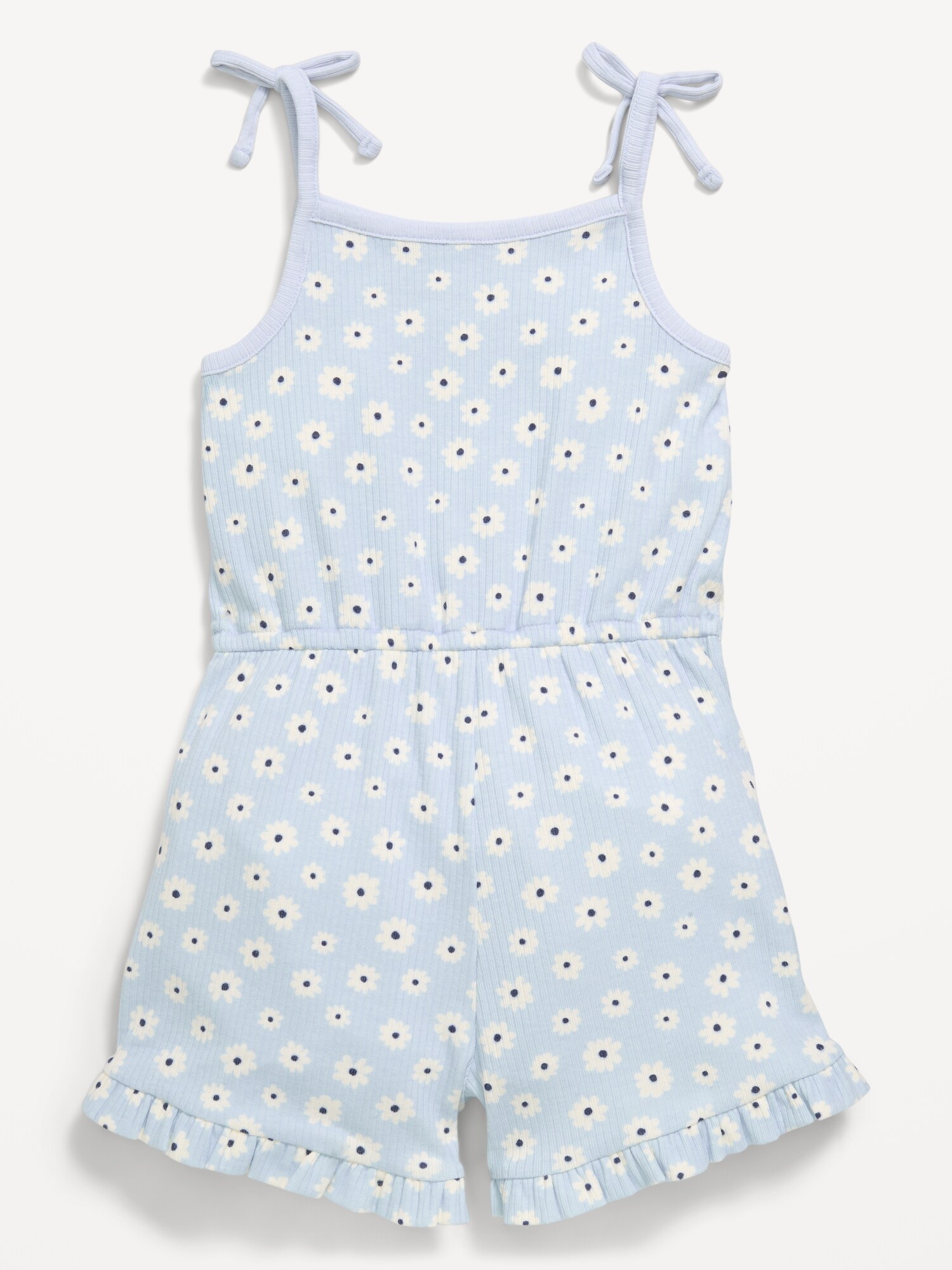 Комбинезон Old Navy Printed Sleeveless Tie-Bow Romper для девочек-малышей, цвет: Синий — фото 2