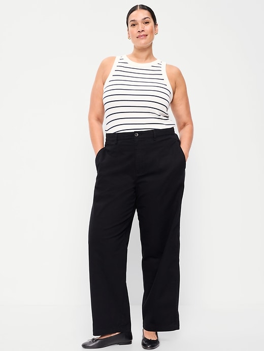 Image number 7 showing, High-Waisted OGC Chino Full Length Straight Pants