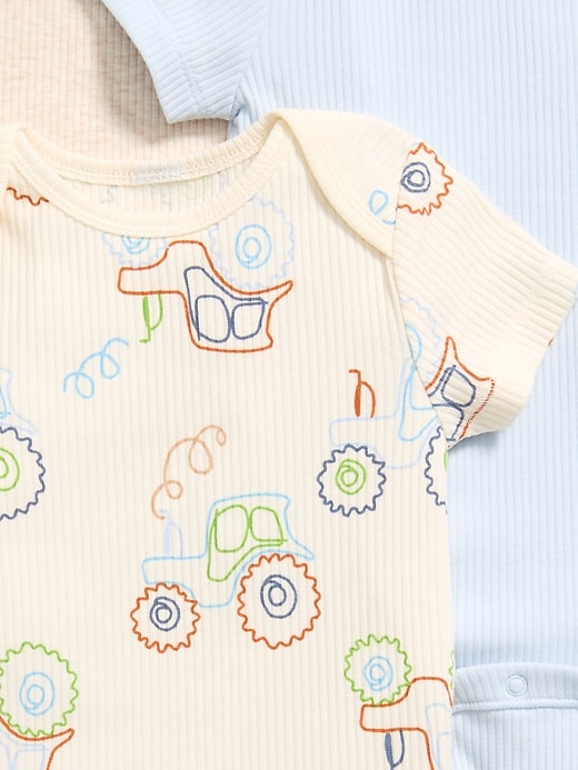 Image number 3 showing, Unisex Ribbed Bodysuit 3-Pack for Baby