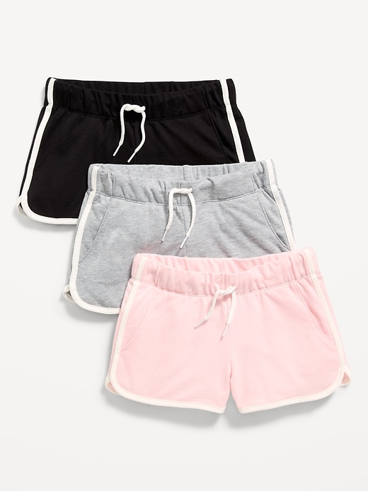 Image number 1 showing, Dolphin-Hem Cheer Shorts 3-Pack for Girls