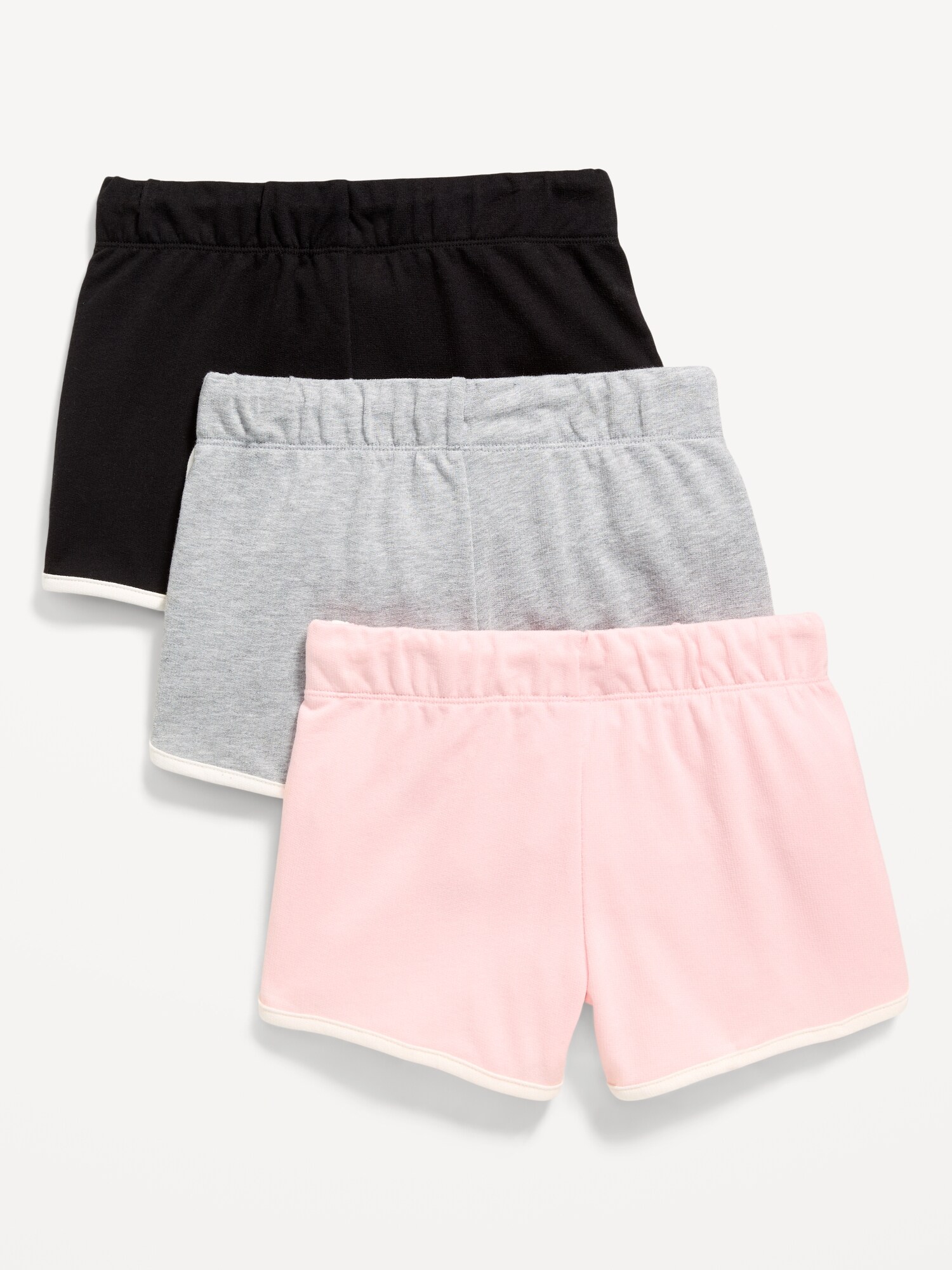 Шорты Old Navy Dolphin-Hem Cheer Shorts 3-Pack для девочек, цвет: Чёрный — фото 2