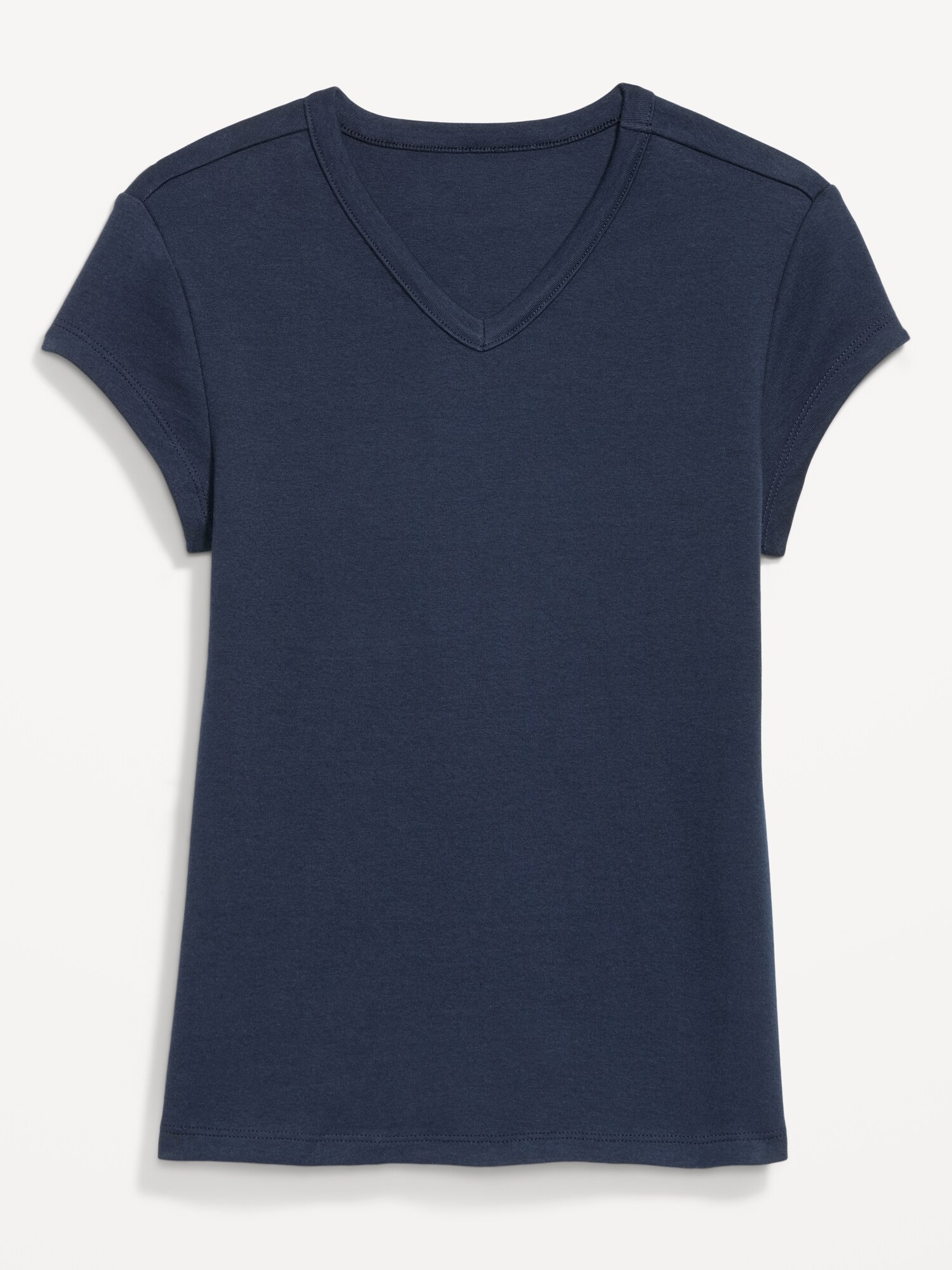 Женская футболка Old Navy Snug High V-Neck, цвет: Тёмно-синий — фото 5