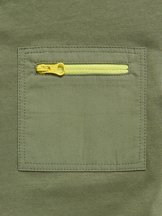 Image number 2 showing, Oversized Short-Sleeve Utility Pocket T-Shirt for Toddler Boys