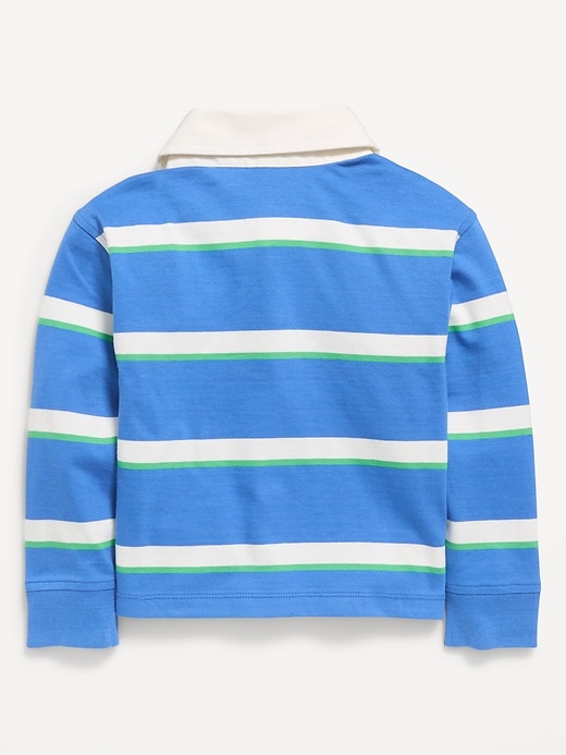 Image number 2 showing, Oversized Long-Sleeve Birthday Rugby Shirt for Toddler Boys