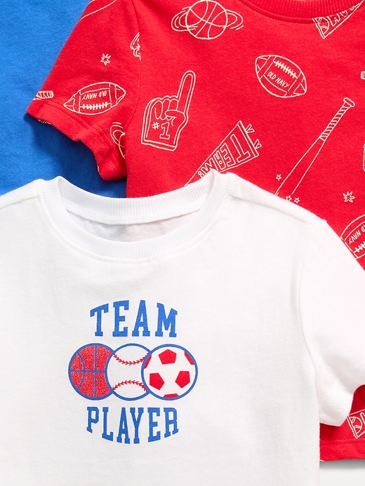 Image number 3 showing, Short-Sleeve T-Shirt 3-Pack for Toddler Boys