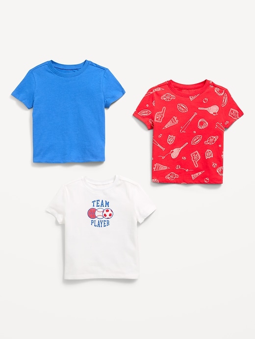 Image number 2 showing, Short-Sleeve T-Shirt 3-Pack for Toddler Boys