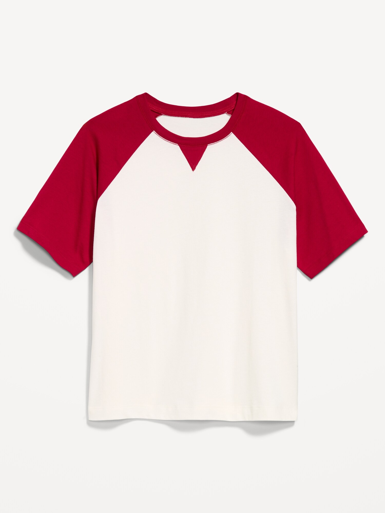 Женская футболка Old Navy Vintage Crew-Neck Raglan, цвет: Annatto — фото 4