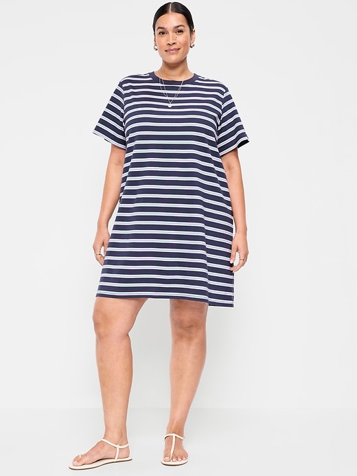 Image number 6 showing, Vintage Crew-Neck Mini T-Shirt Dress