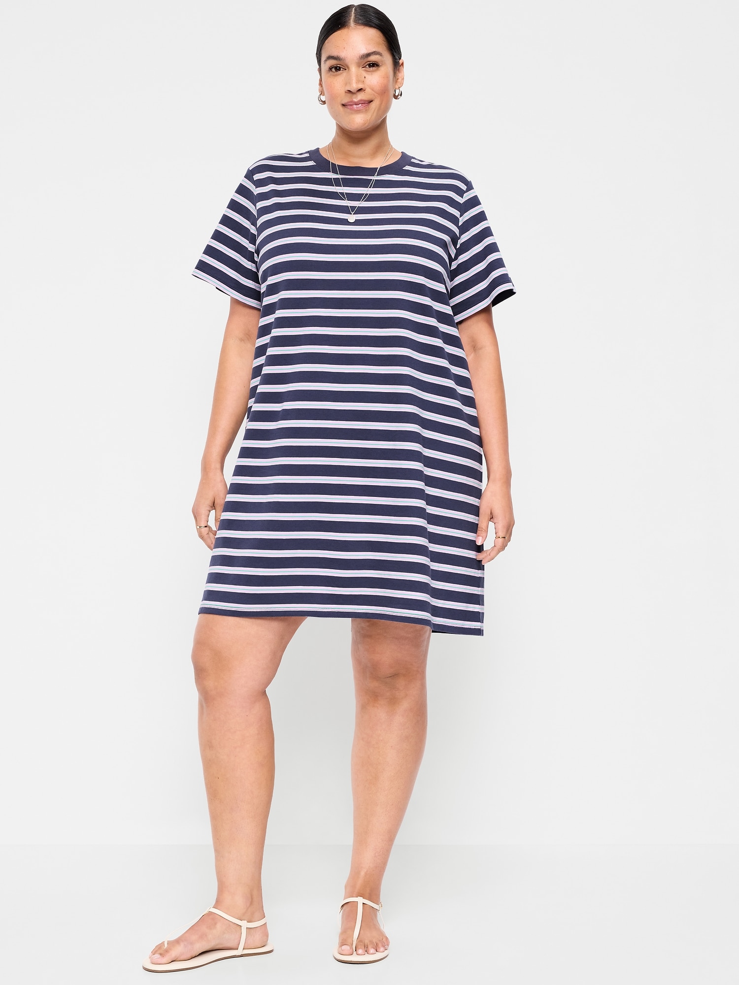 Image number 6 showing, Vintage Crew-Neck Mini T-Shirt Dress