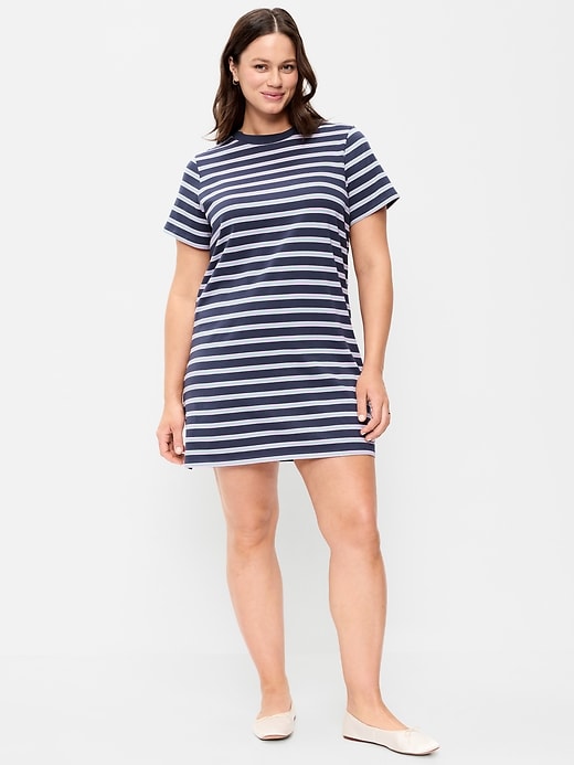 Image number 5 showing, Vintage Crew-Neck Mini T-Shirt Dress