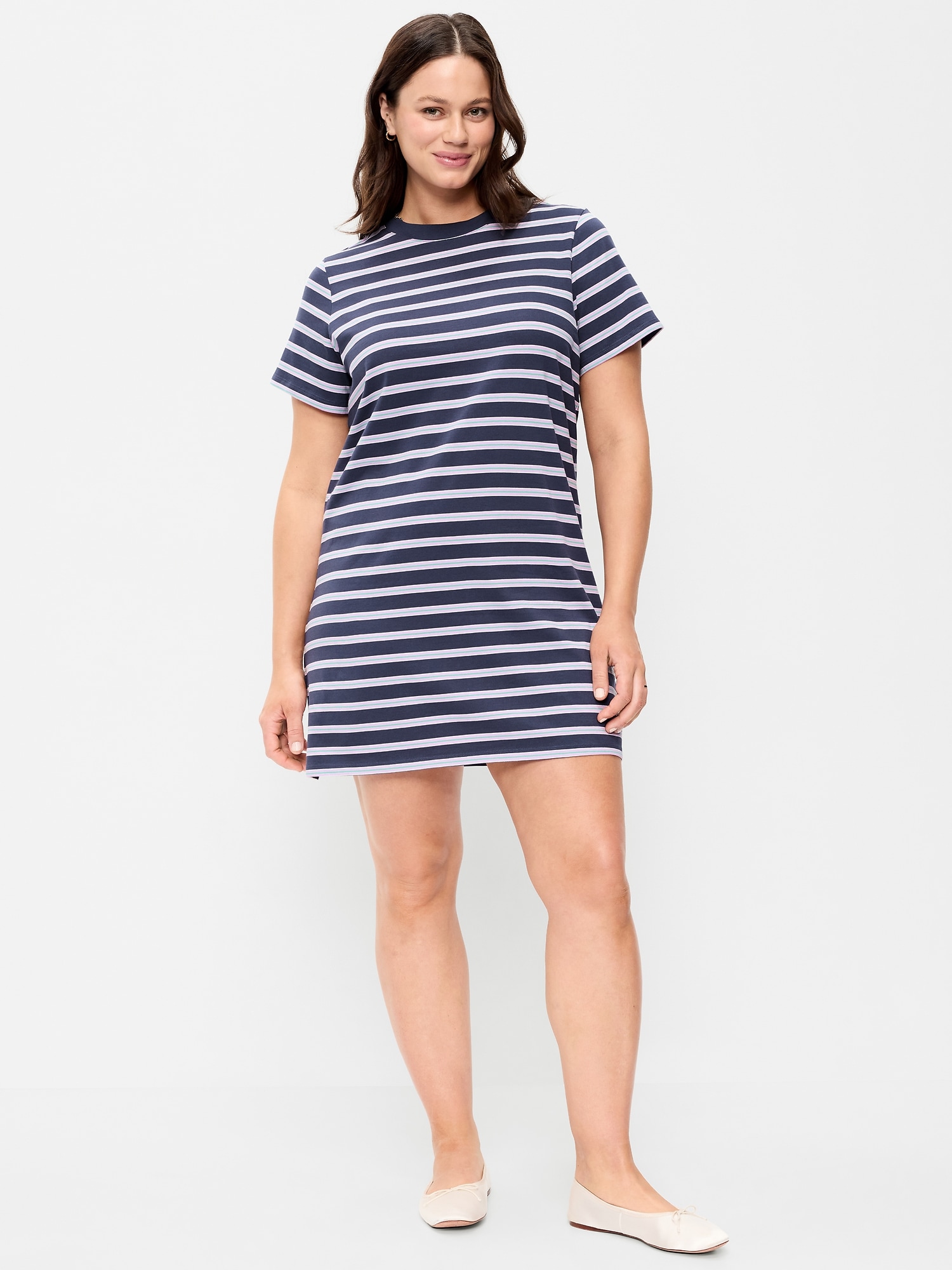 Image number 5 showing, Vintage Crew-Neck Mini T-Shirt Dress