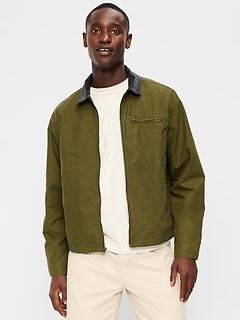 Cropped Canvas Barn Jacket