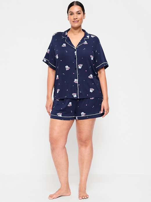 Image number 7 showing, Sunday Sleep Knit Jersey Short Set