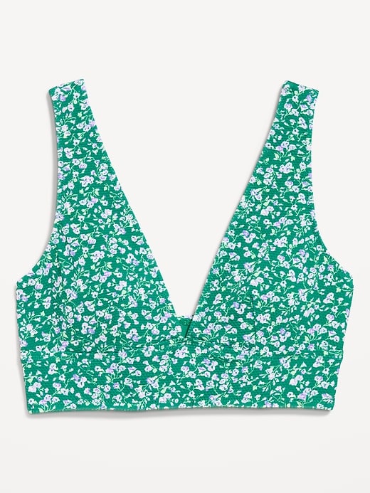 Image number 4 showing, Pique Longline Bikini Swim Top