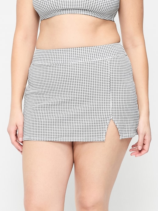 Image number 5 showing, High-Waisted Textured Swim Skirt