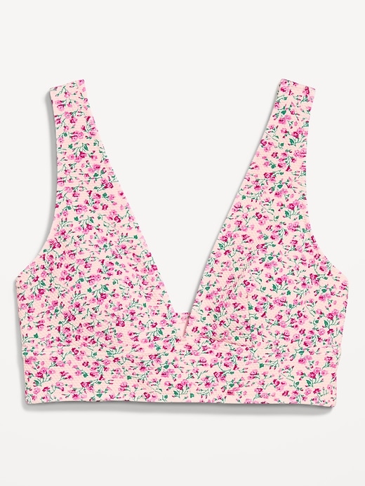 Image number 4 showing, Pique Longline Bikini Swim Top