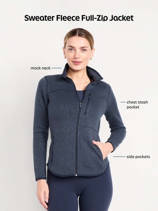 Image number 4 showing, Fitted Sweater Fleece Zip Jacket