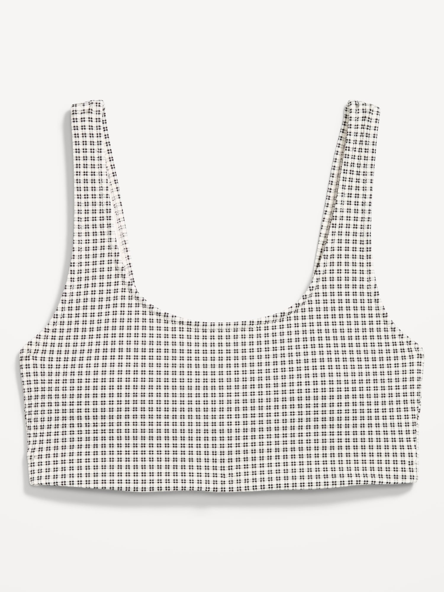 Pique Scoop-Neck Swim Top