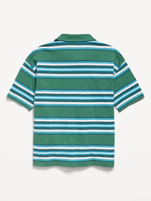 Image number 3 showing, Oversized Striped Polo Shirt for Boys