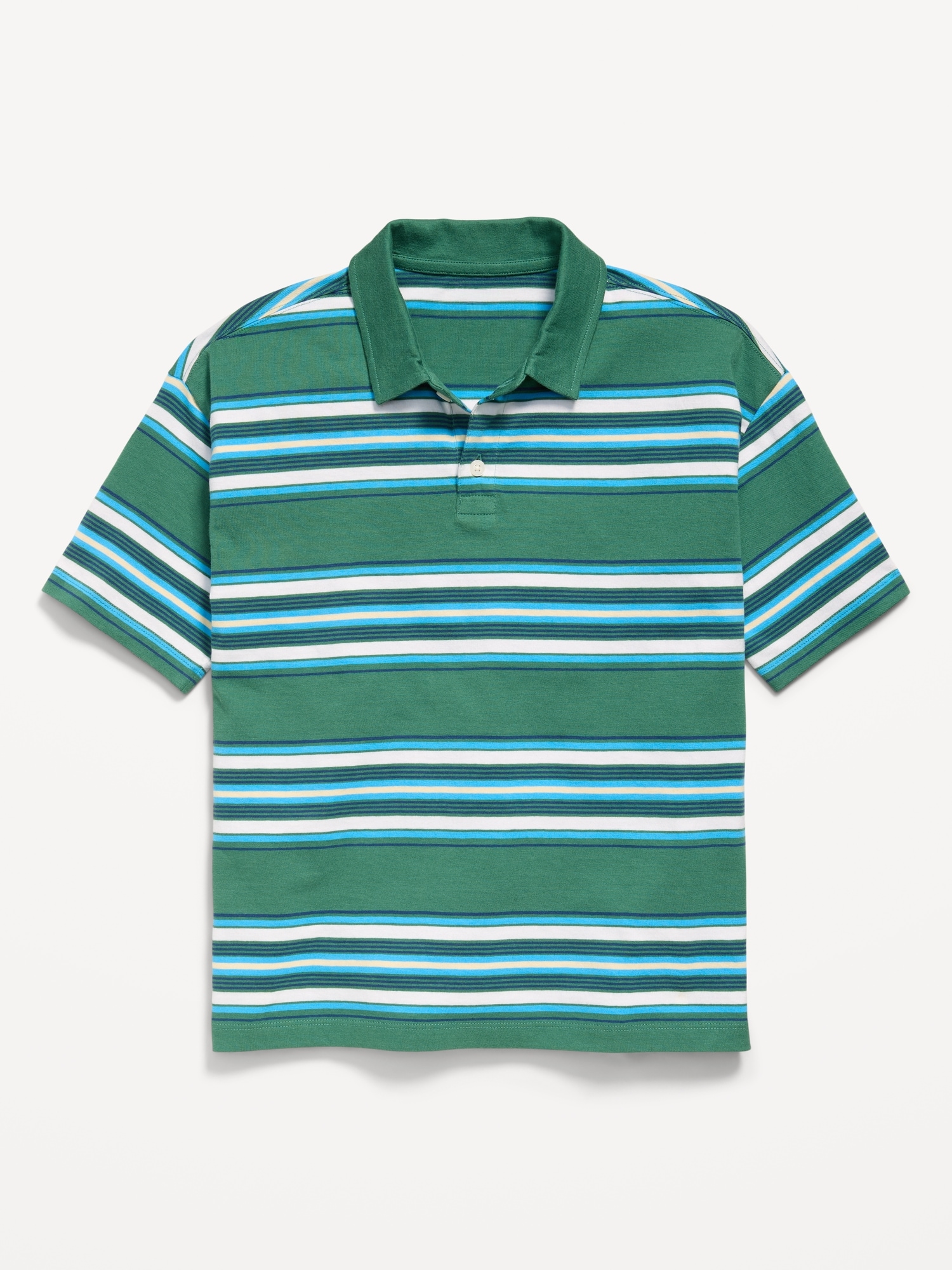 Oversized Striped Polo Shirt for Boys