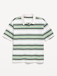 Oversized Striped Polo Shirt for Boys
