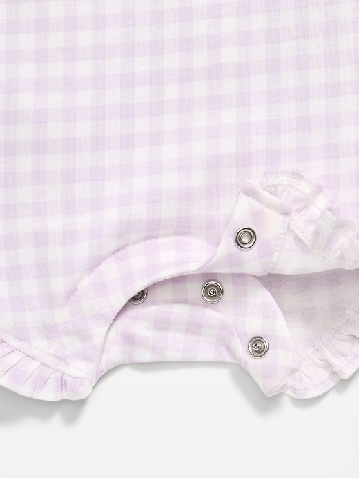 Image number 2 showing, Printed Sleeveless Tie-Strap Romper for Baby