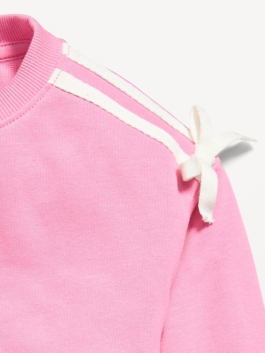 Image number 3 showing, Printed Long-Sleeve Sweatshirt and Shorts Set for Toddler Girls