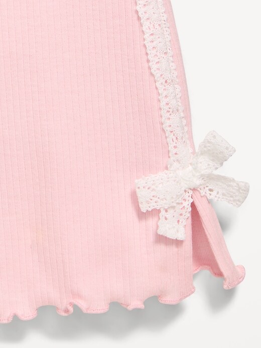 Image number 2 showing, Ribbed Side-Stripe Flare-Leg Leggings for Toddler Girls