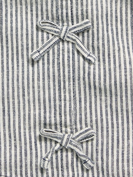Image number 3 showing, Sleeveless Linen-Blend Bow Top and Pants Set for Toddler Girls