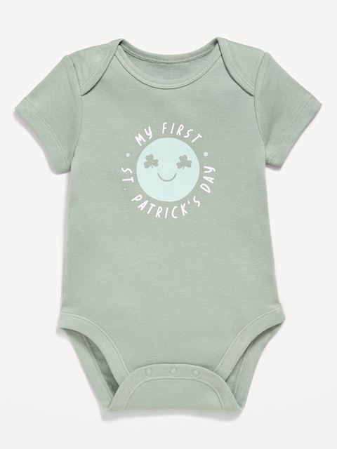 Short-Sleeve Graphic Bodysuit for Baby