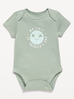 Short-Sleeve Graphic Bodysuit for Baby