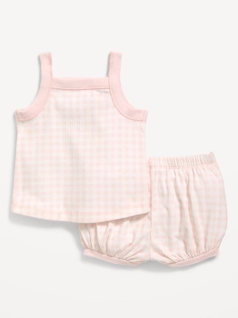 Ribbed Cami Tank and Shorts Set for Baby