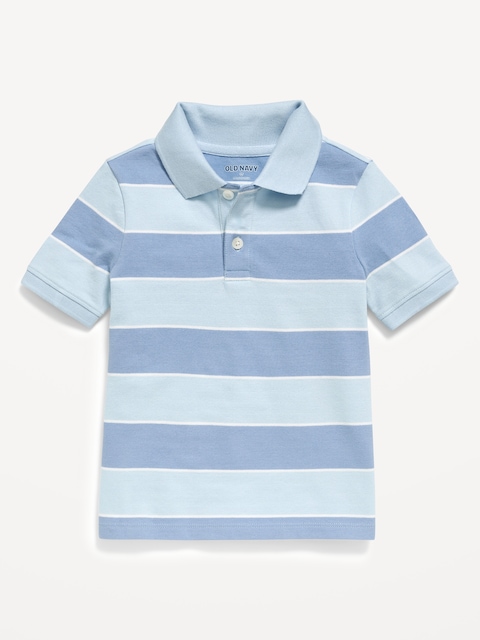 Short-Sleeve Pique Polo Shirt for Toddler Boys