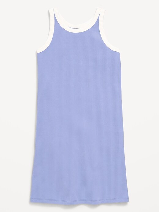Image number 3 showing, Printed Ribbed Tank Dress for Girls
