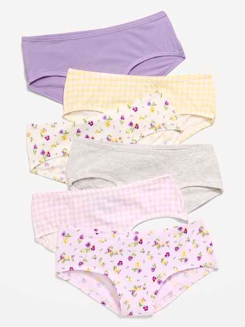 Hipster Underwear 6-Pack for Girls