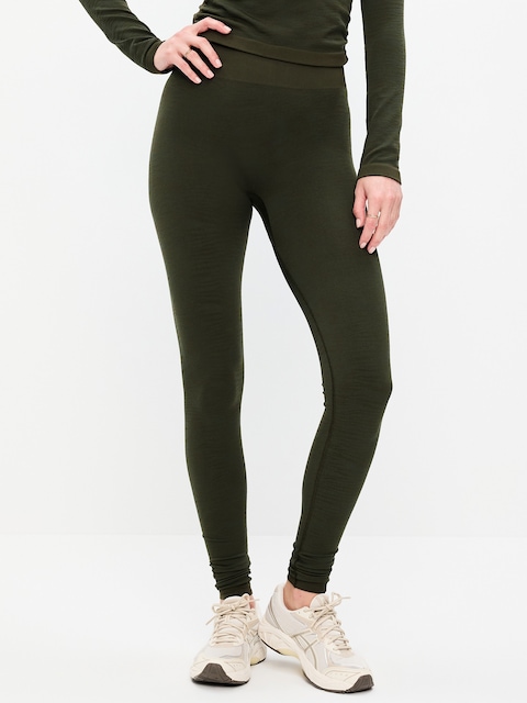 High-Waisted Jacquard Leggings