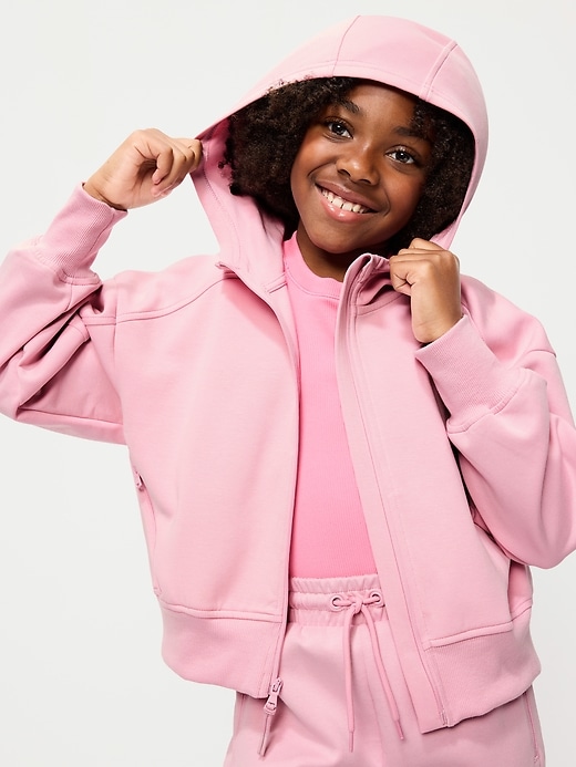 Image number 1 showing, Oversized Dynamic Fleece Full-Zip Hoodie for Girls