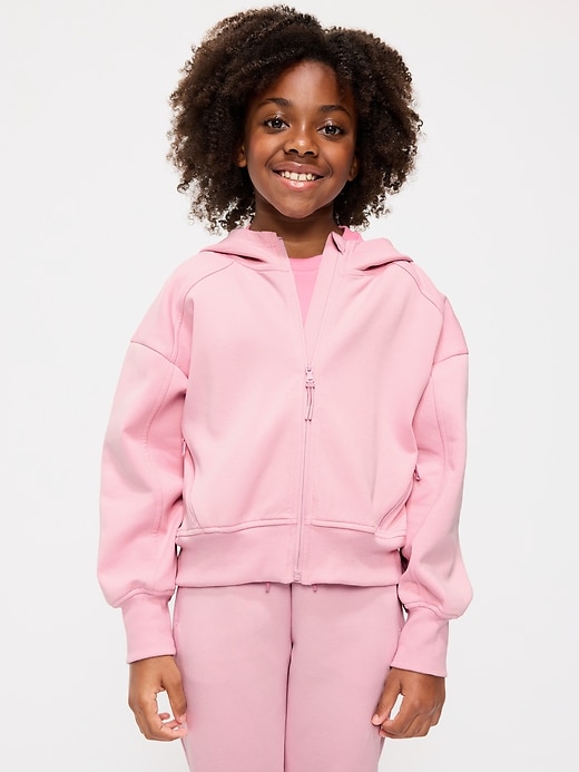 Image number 3 showing, Oversized Dynamic Fleece Full-Zip Hoodie for Girls