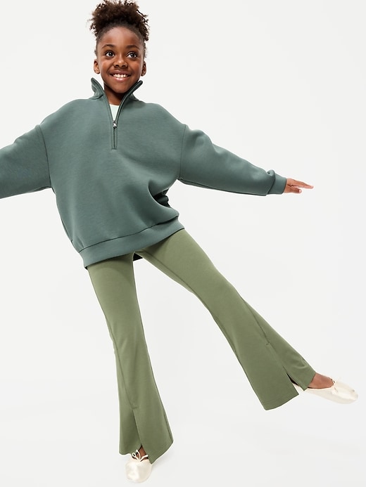 Image number 1 showing, High-Waisted PowerChill Flare Leggings for Girls