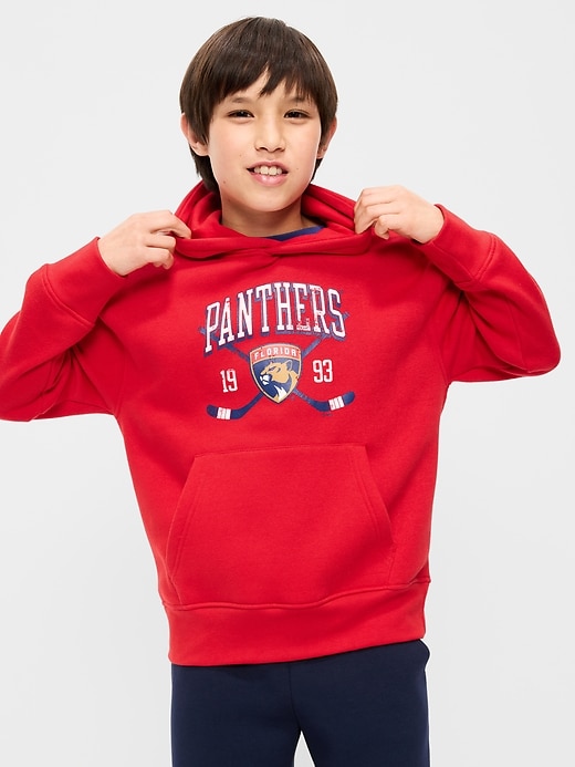 Image number 1 showing, NHL Graphic Gender-Neutral Hoodie for Kids
