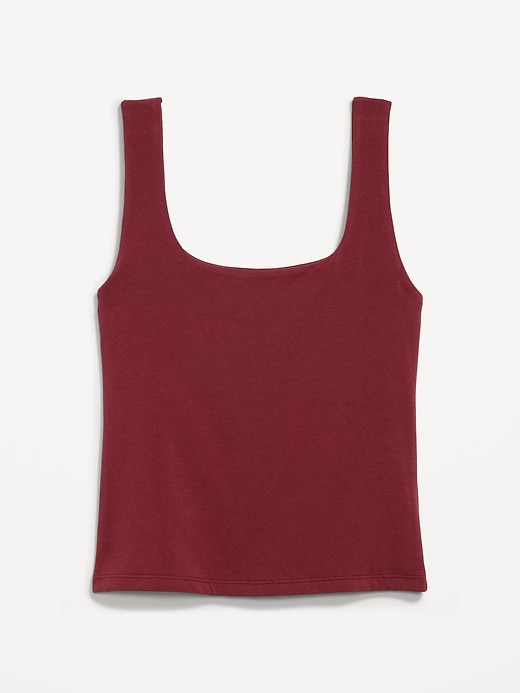 Image number 1 showing, Hug Double-Layer Scoop-Neck Tank Top
