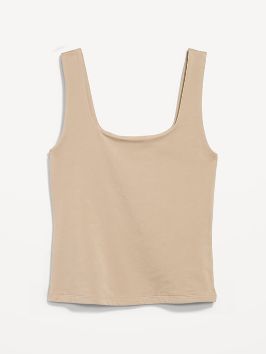 Image number 2 showing, Hug Double-Layer Scoop-Neck Tank Top
