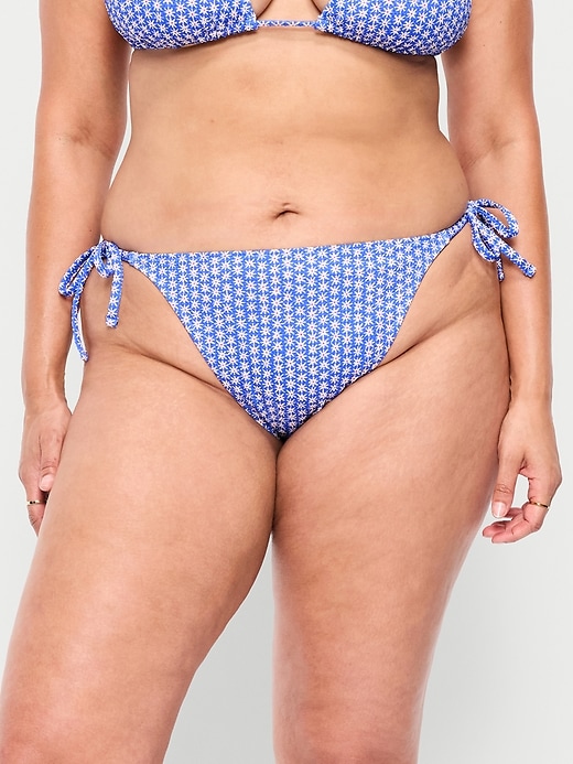 Image number 7 showing, Pique String Bikini Swim Bottoms