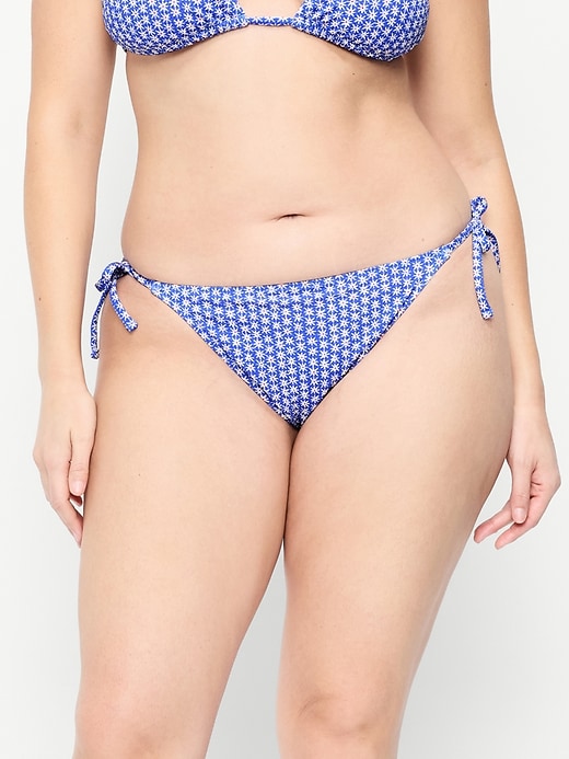 Image number 5 showing, Pique String Bikini Swim Bottoms