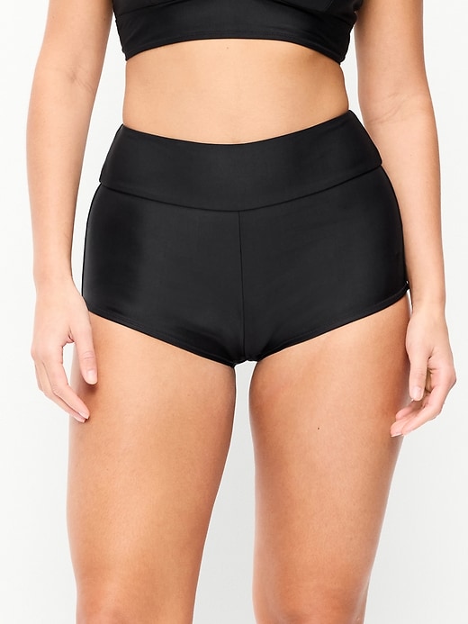 Image number 5 showing, High-Waisted Retro Swim Bottoms