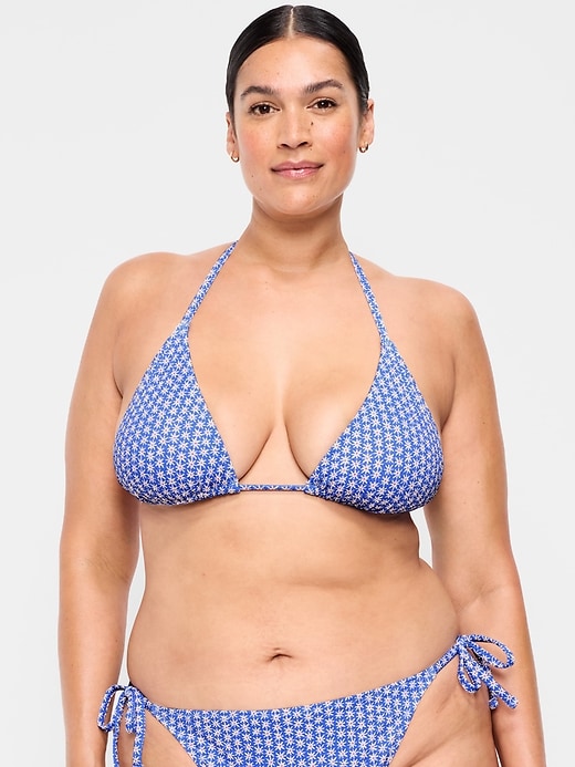 Image number 6 showing, Triangle String Bikini Swim Top