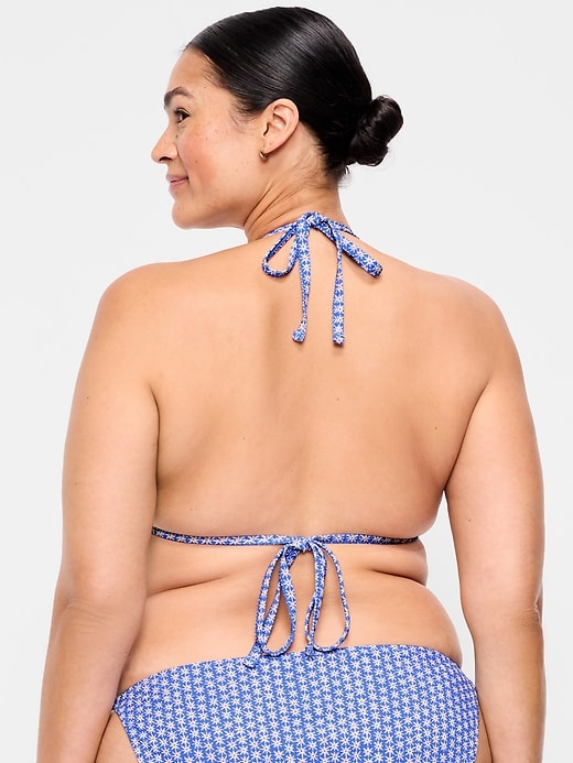 Image number 7 showing, Triangle String Bikini Swim Top