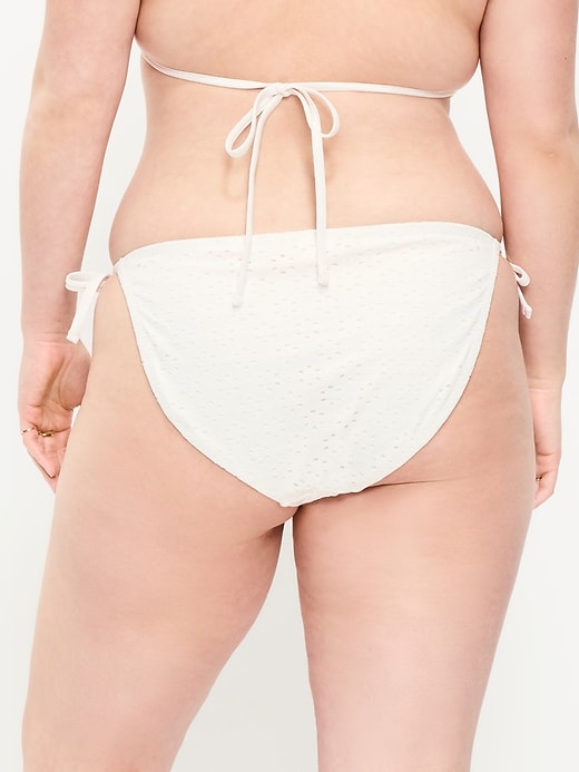 Image number 5 showing, Eyelet String Bikini Swim Bottoms