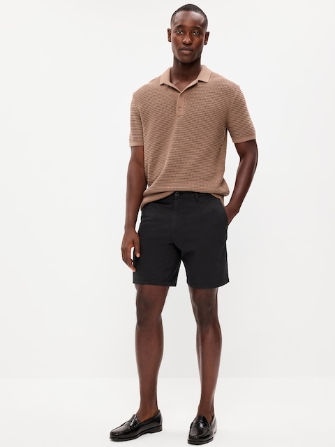 Slim Built-In Flex Rotation Chino Shorts -- 8-inch inseam