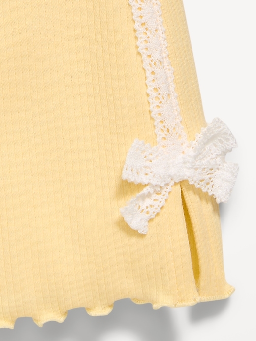 Image number 3 showing, Ribbed Side-Stripe Flare-Leg Leggings for Toddler Girls